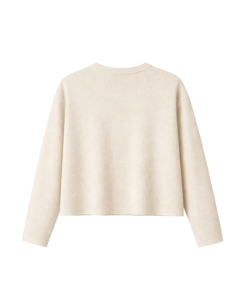 HASHWAY 'BEAR STREET' WAFFLE T-SHIRT - OFF WHITE
