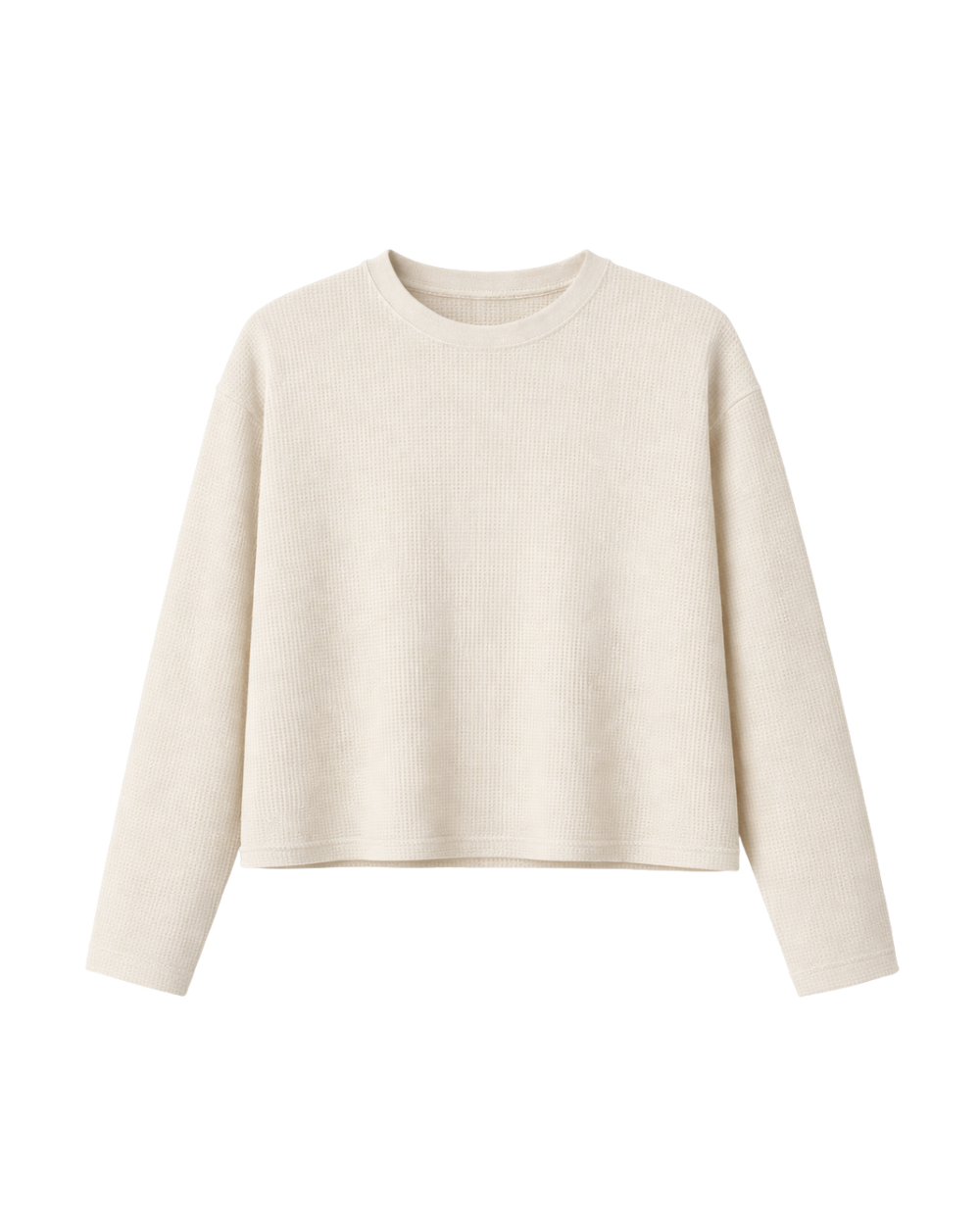 HASHWAY 'GOOD THINGS' WAFFLE T-SHIRT - OFF WHITE