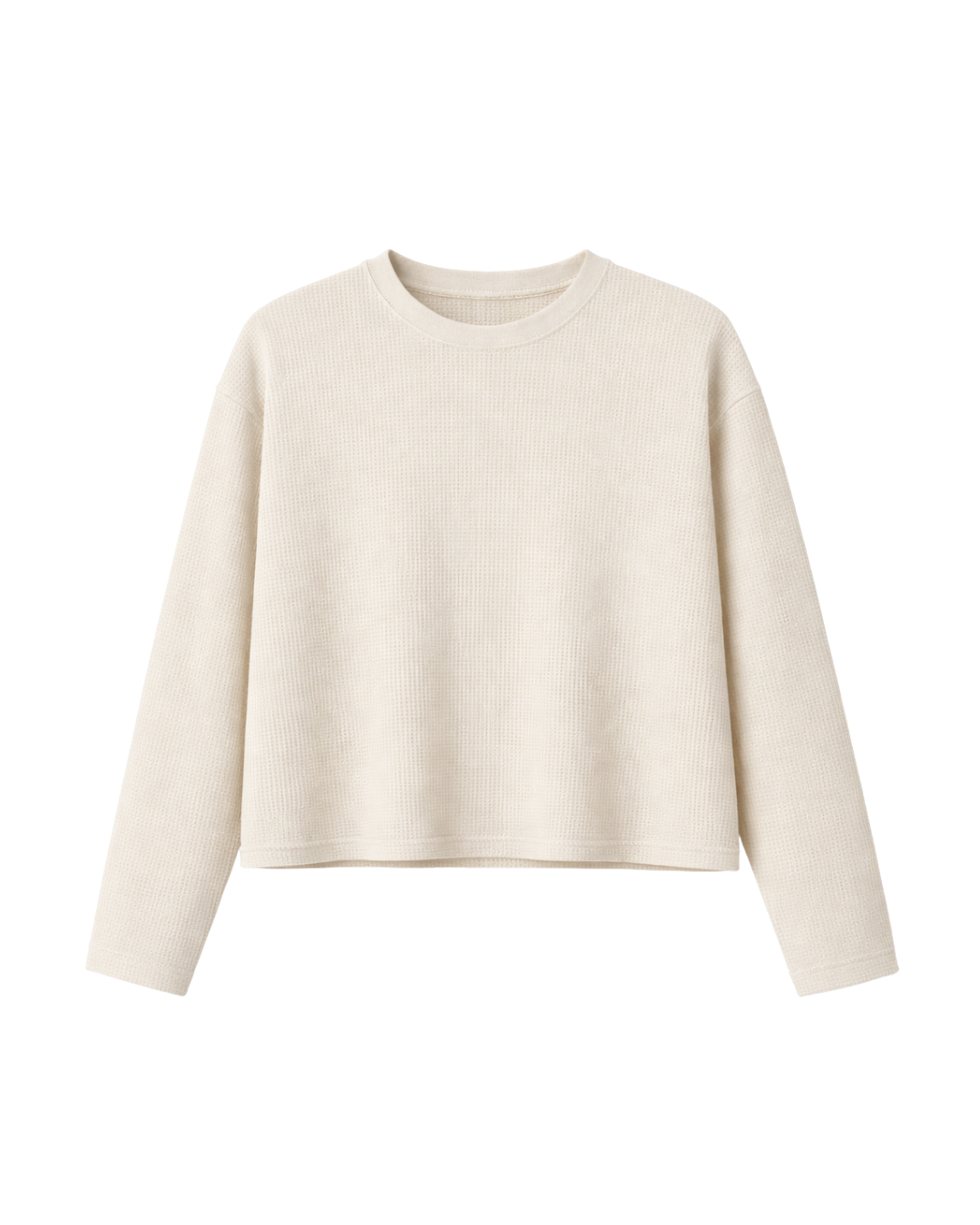 GOOD THINGS WAFFLE TEE - OFF WHITE