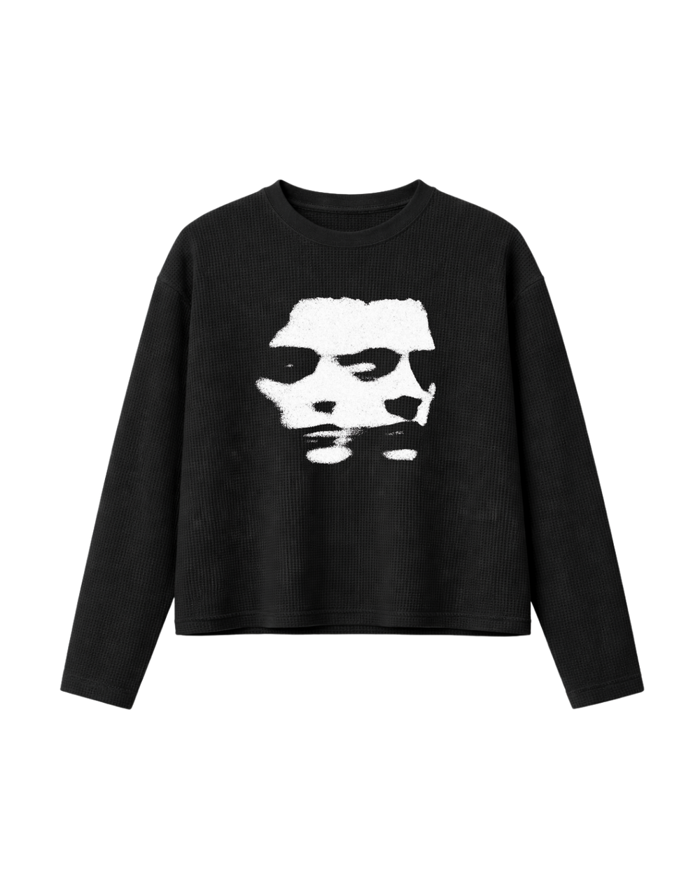 HASHWAY 'ALL WE NEED IS MONEY' WAFFLE TEE - BLACK