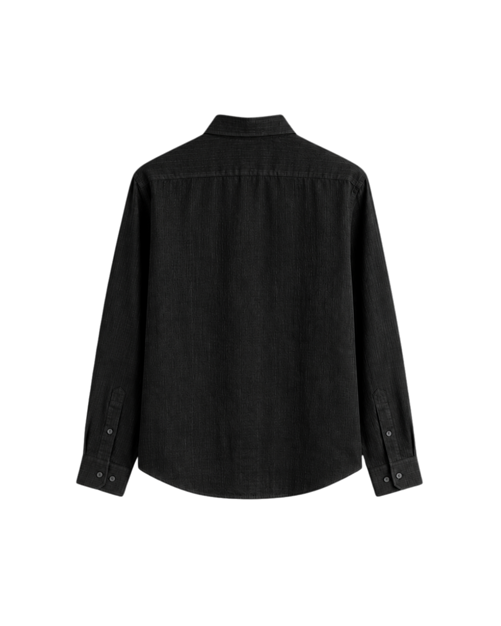 HASHWAY LINEN BLEND SHIRT - BLACK