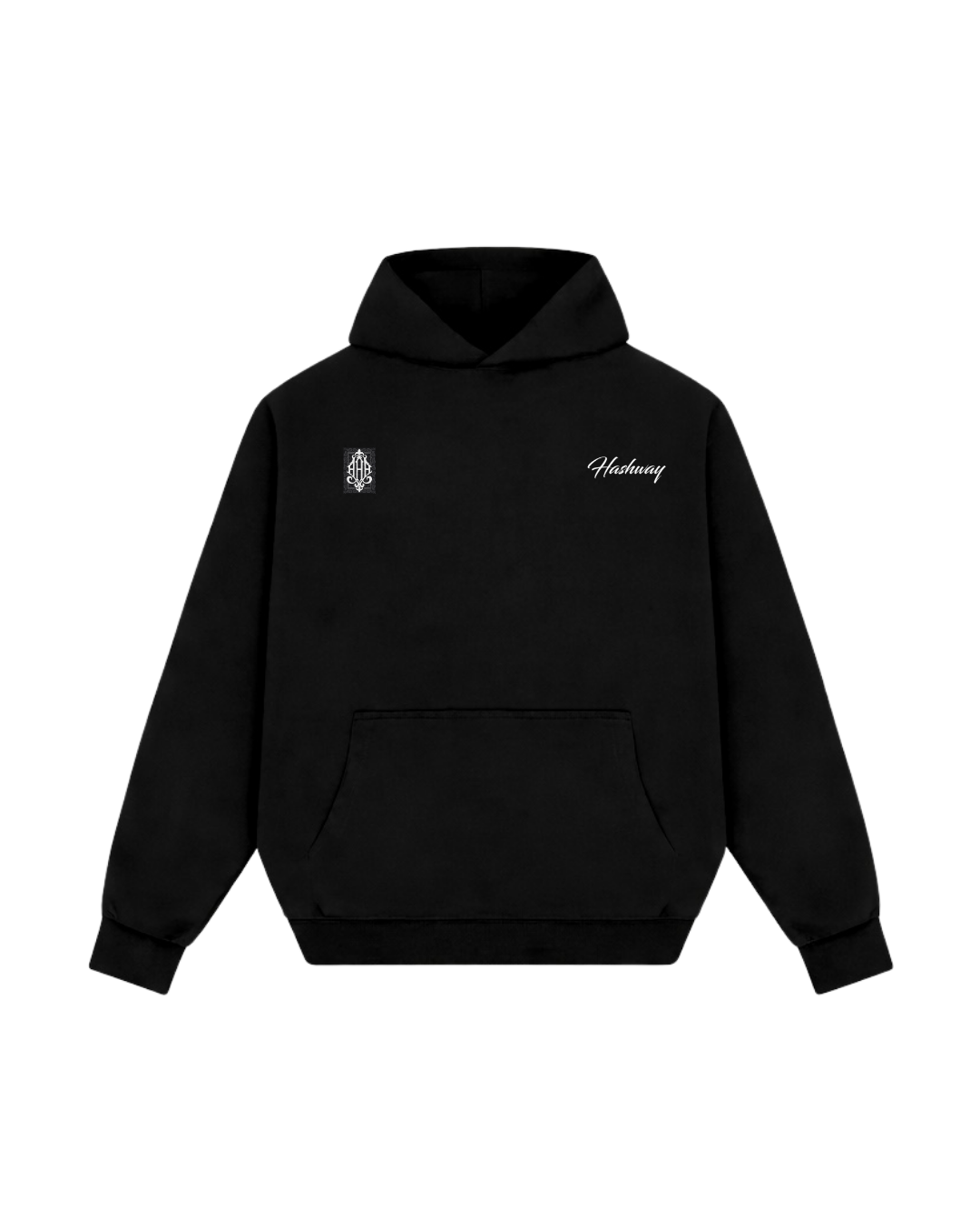 HASHWAY ICONIC BANDANA HOODIE - BLACK