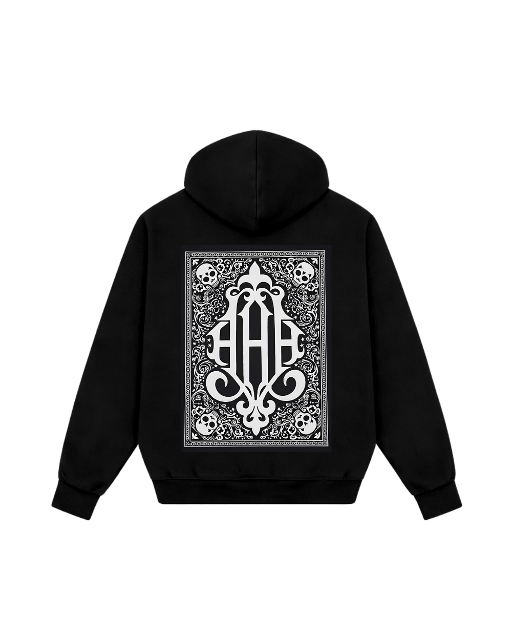 HASHWAY ICONIC BANDANA HOODIE - BLACK