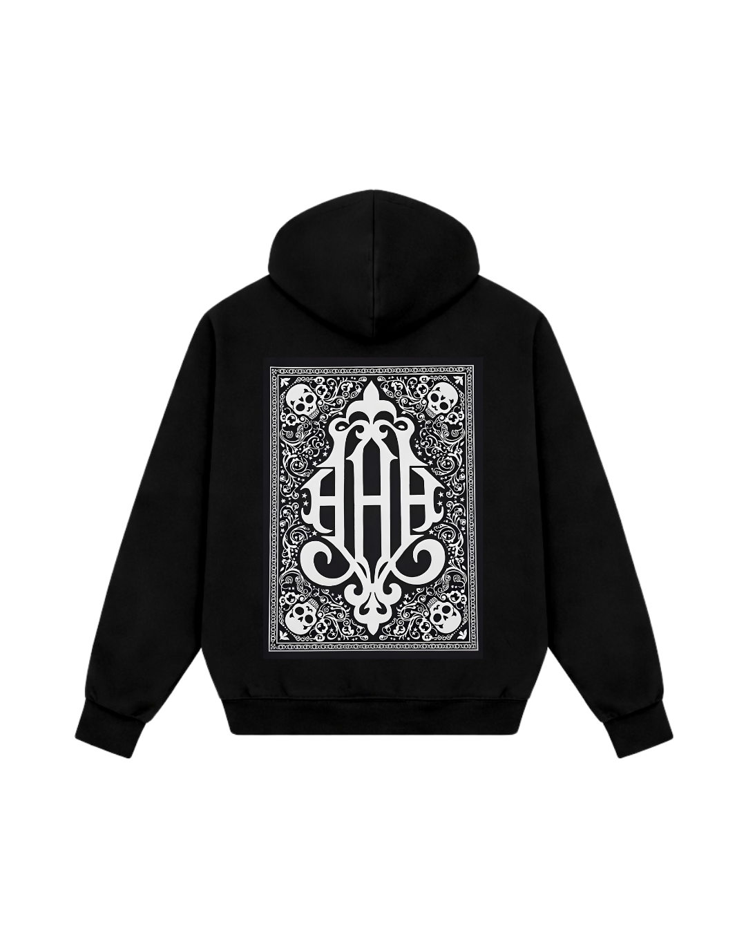 HASHWAY ICONIC BANDANA HOODIE - BLACK