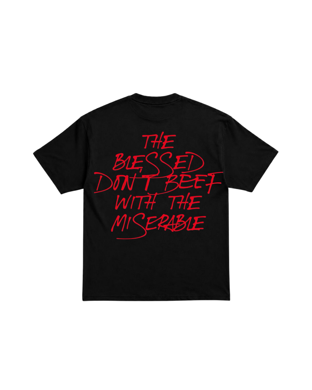 BLESSED DON'T BEEF OVERSIZED TEE