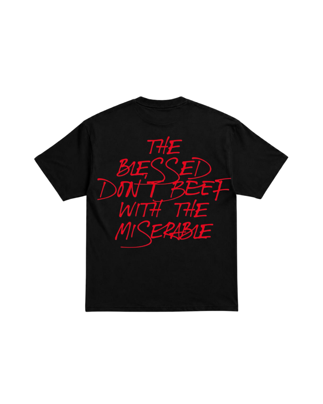 BLESSED DON'T BEEF OVERSIZED TEE