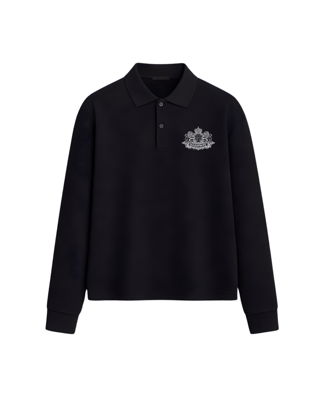 HASHWAY SUMMER CLUB POLO T-SHIRT - BLACK