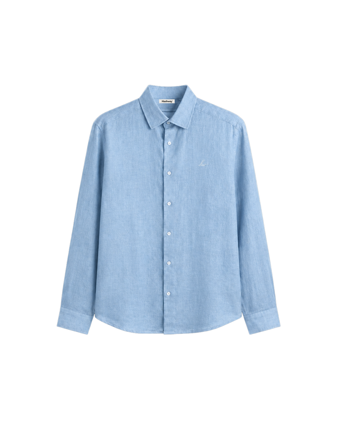 HASHWAY LINEN BLEND SHIRT - SKY BLUE