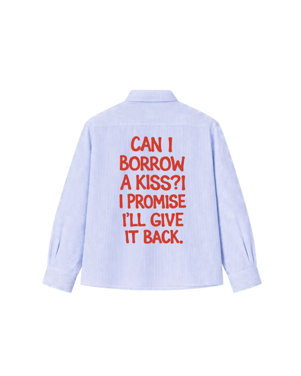 HASHWAY “BORROWED KISS” STRIPED SHIRT - SKY BLUE