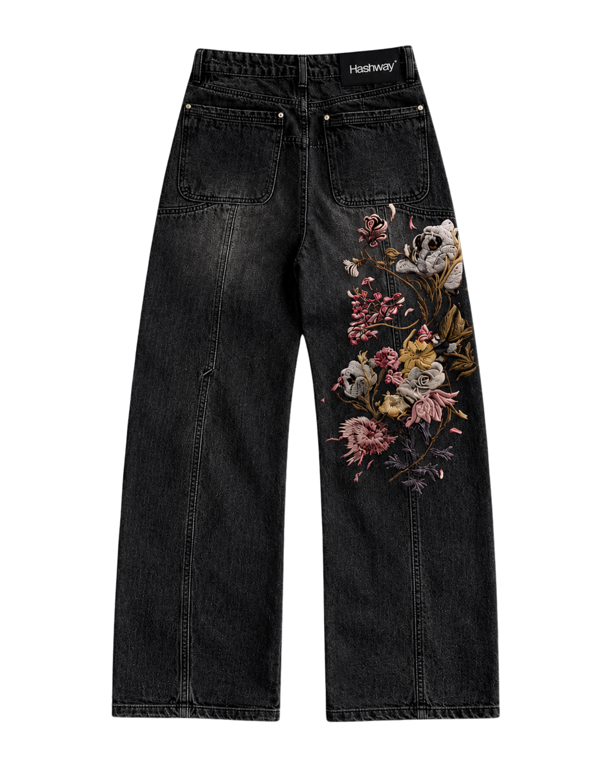 BLOOM EMBROIDERED DENIMS