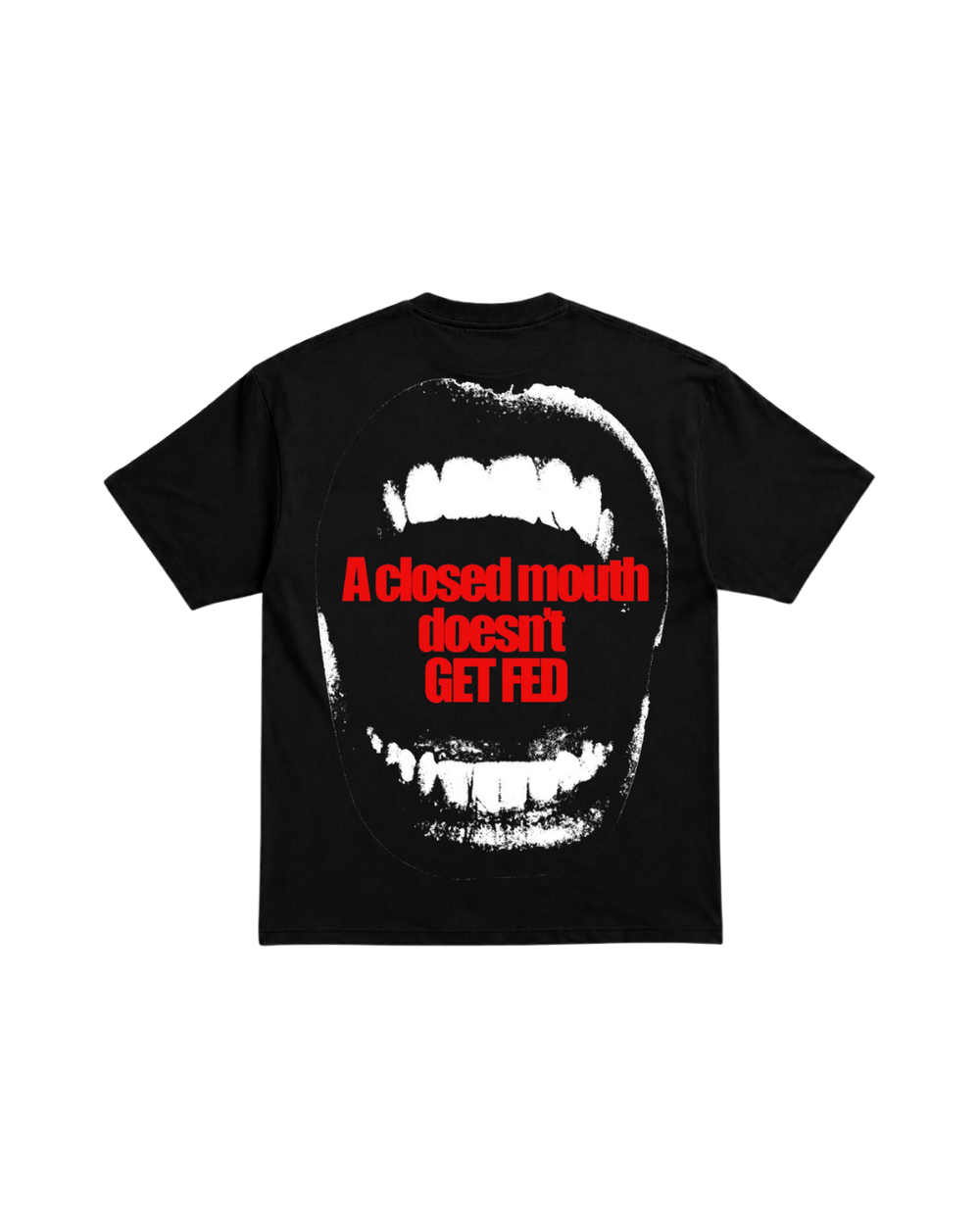 CLOSED MOUTH HUSTLE OVERSIZED TEE