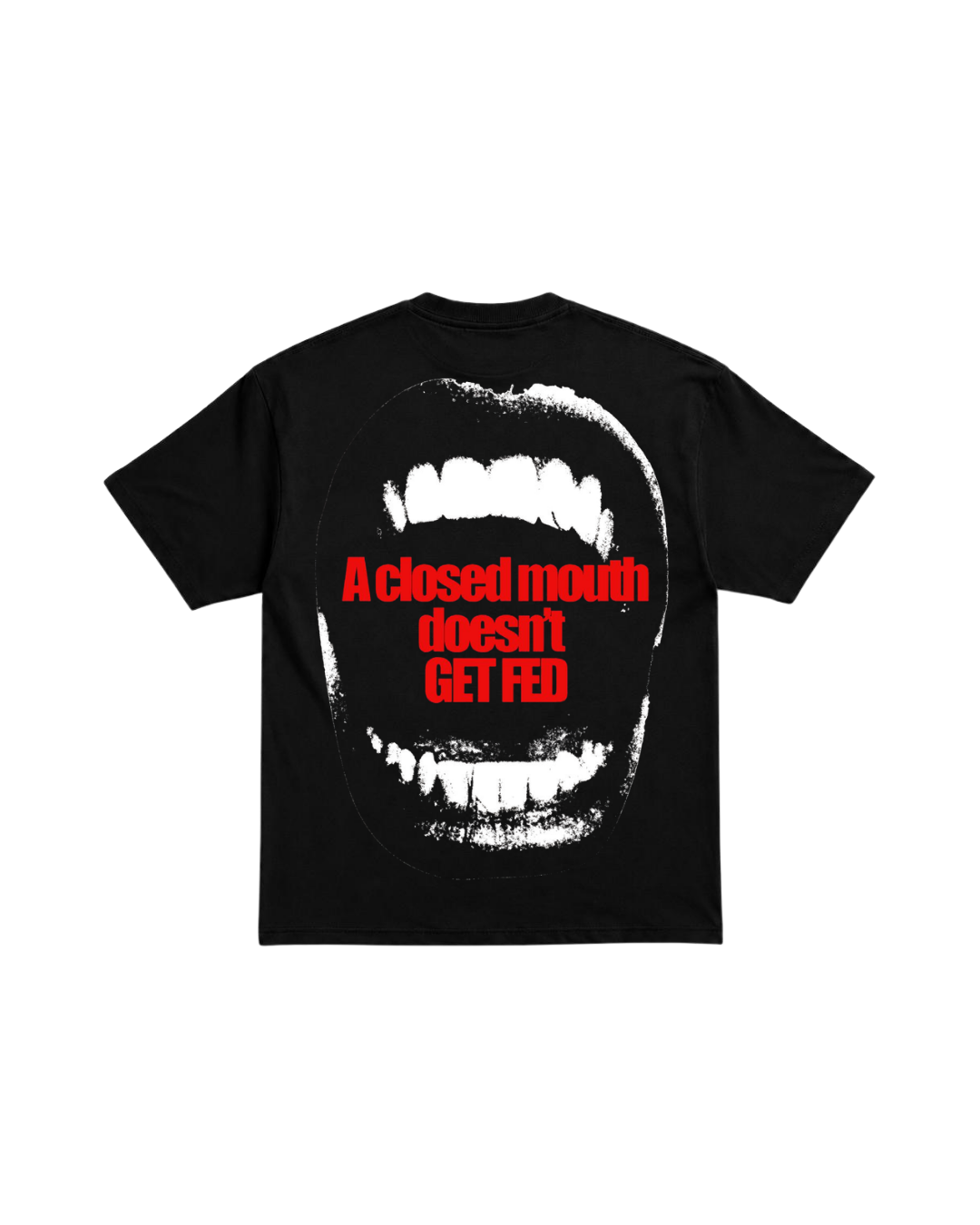 CLOSED MOUTH HUSTLE OVERSIZED TEE