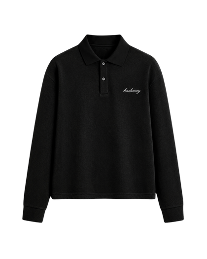 SUMMER CLASSIC POLO TEE - ALL BLACK
