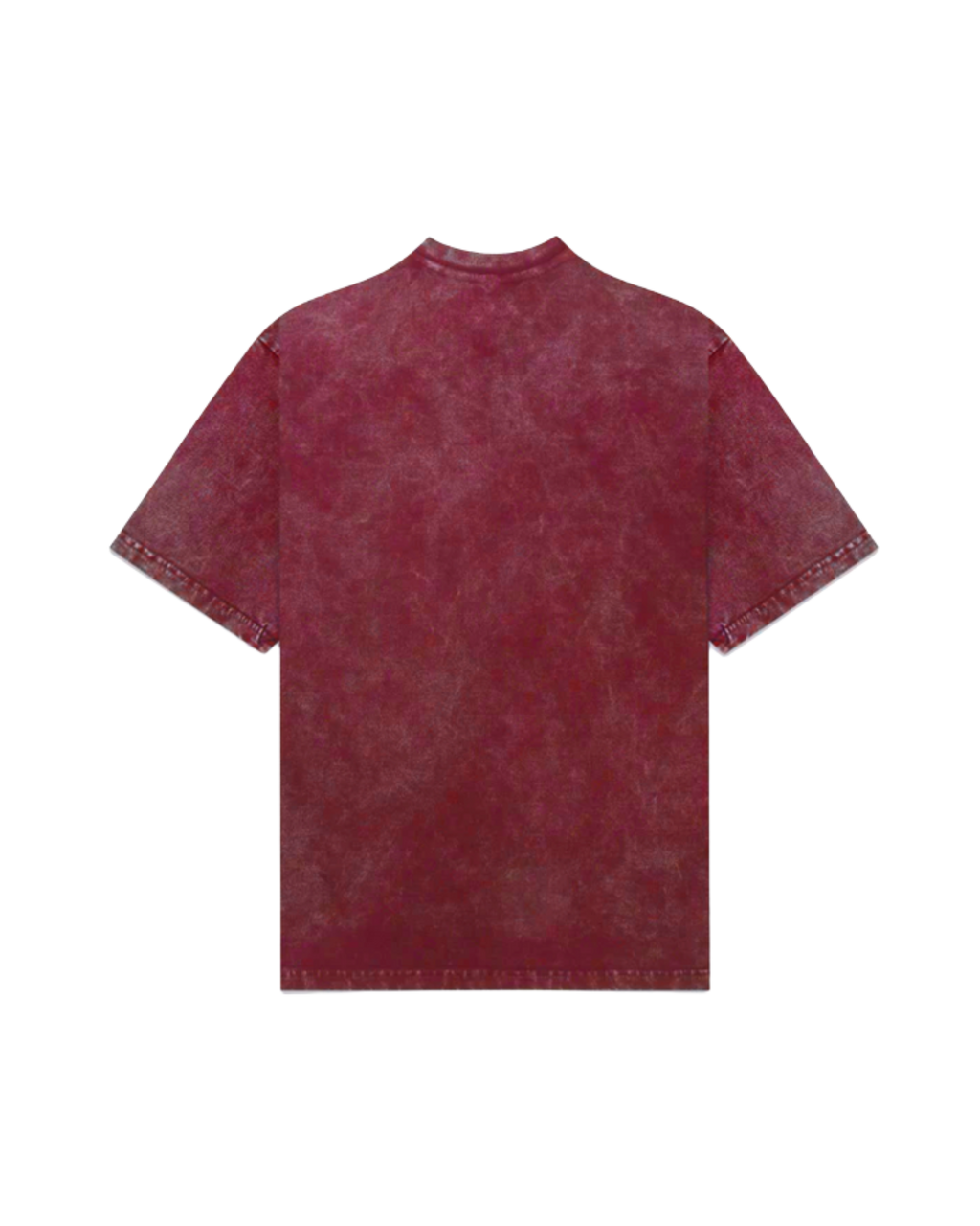 MAROON WASHED OVERSIZED T-SHIRT
