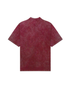 MAROON WASHED OVERSIZED T-SHIRT