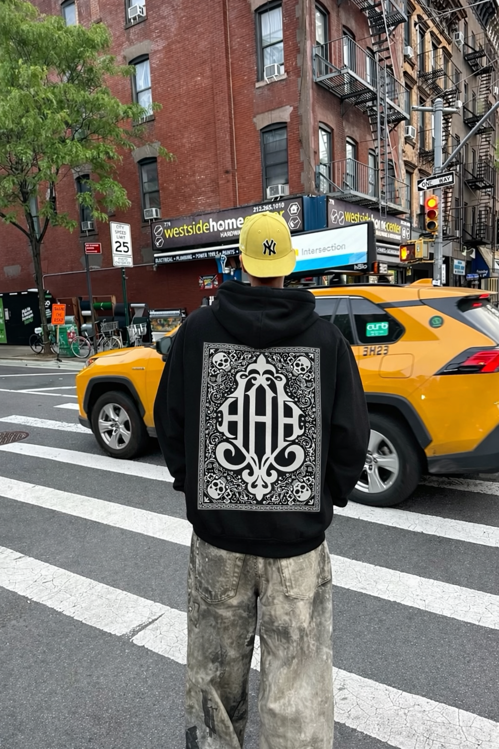 HASHWAY ICONIC BANDANA HOODIE - BLACK