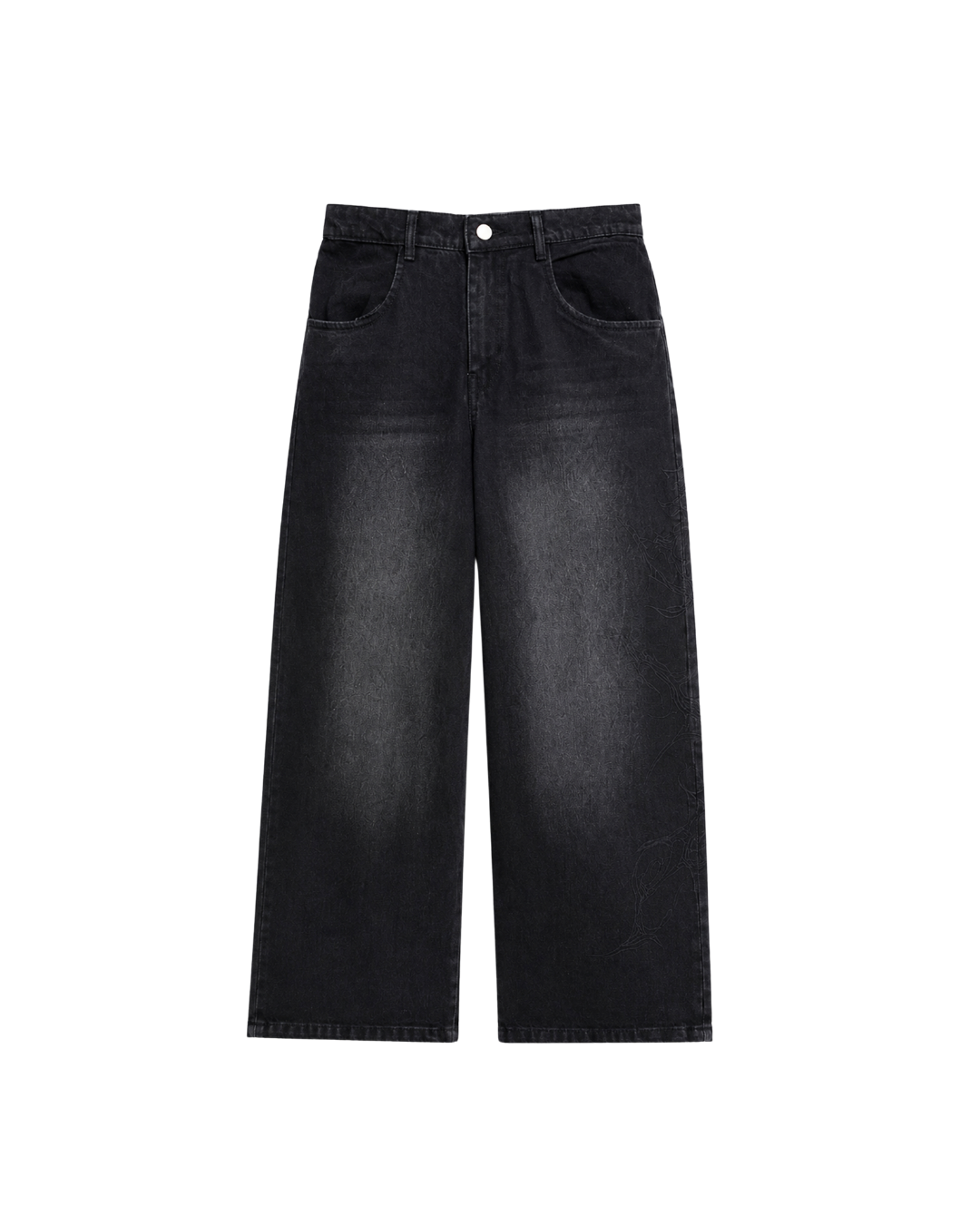 RAVEN EMBROIDERED WASHED DENIMS