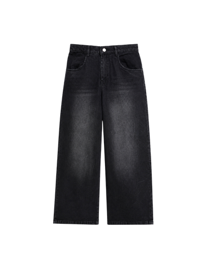 RAVEN EMBROIDERED WASHED DENIMS