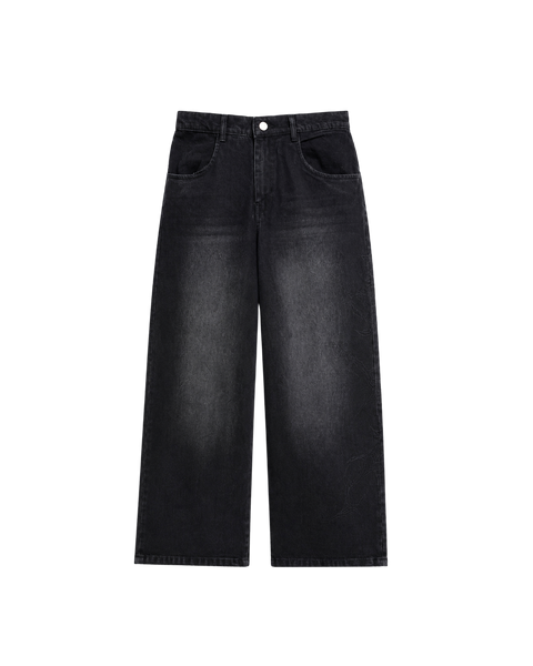RAVEN EMBROIDERED WASHED DENIMS