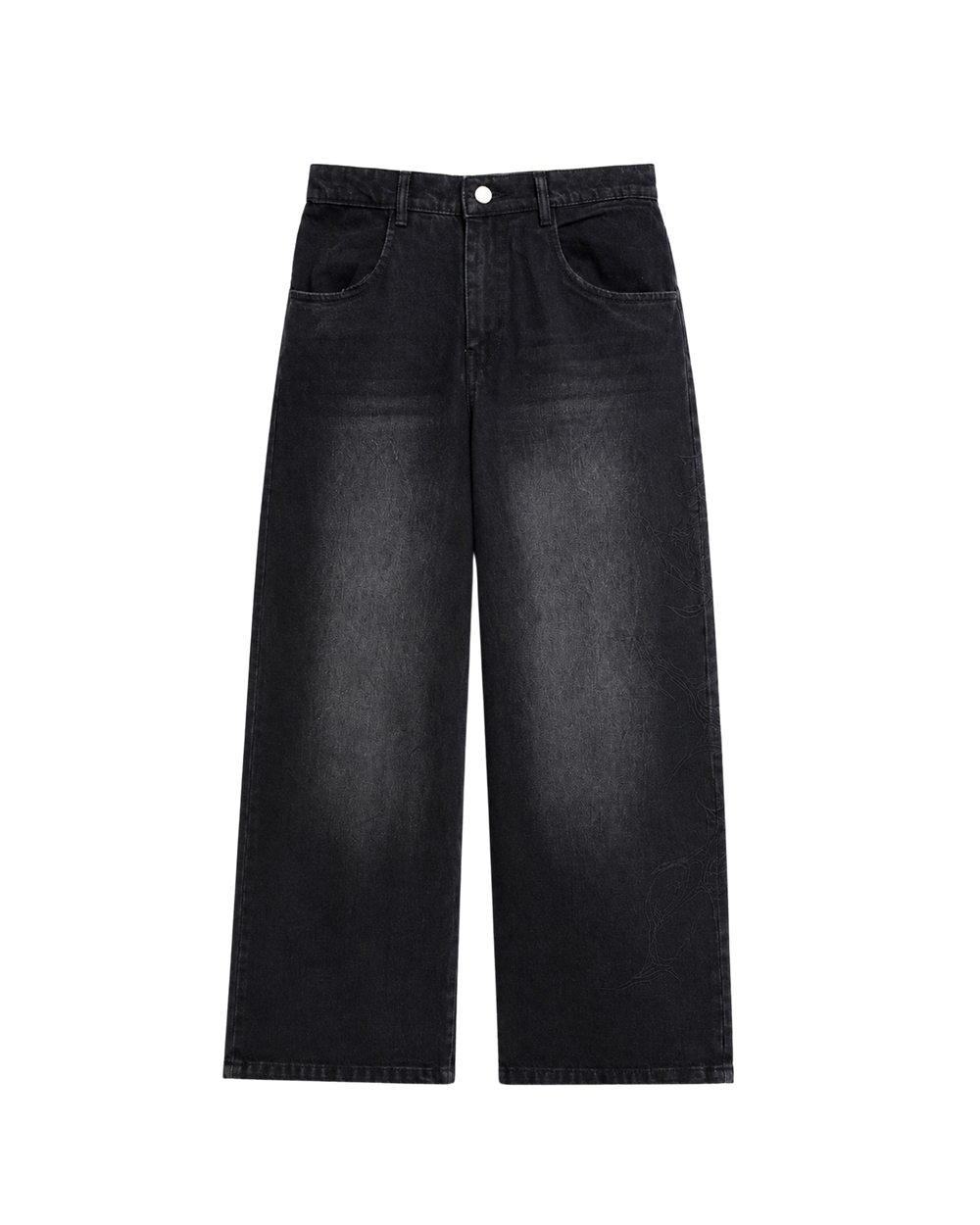 RAVEN EMBROIDERED WASHED DENIMS