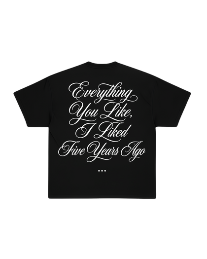 HASHWAY AHEAD OF TIME TEE - BLACK