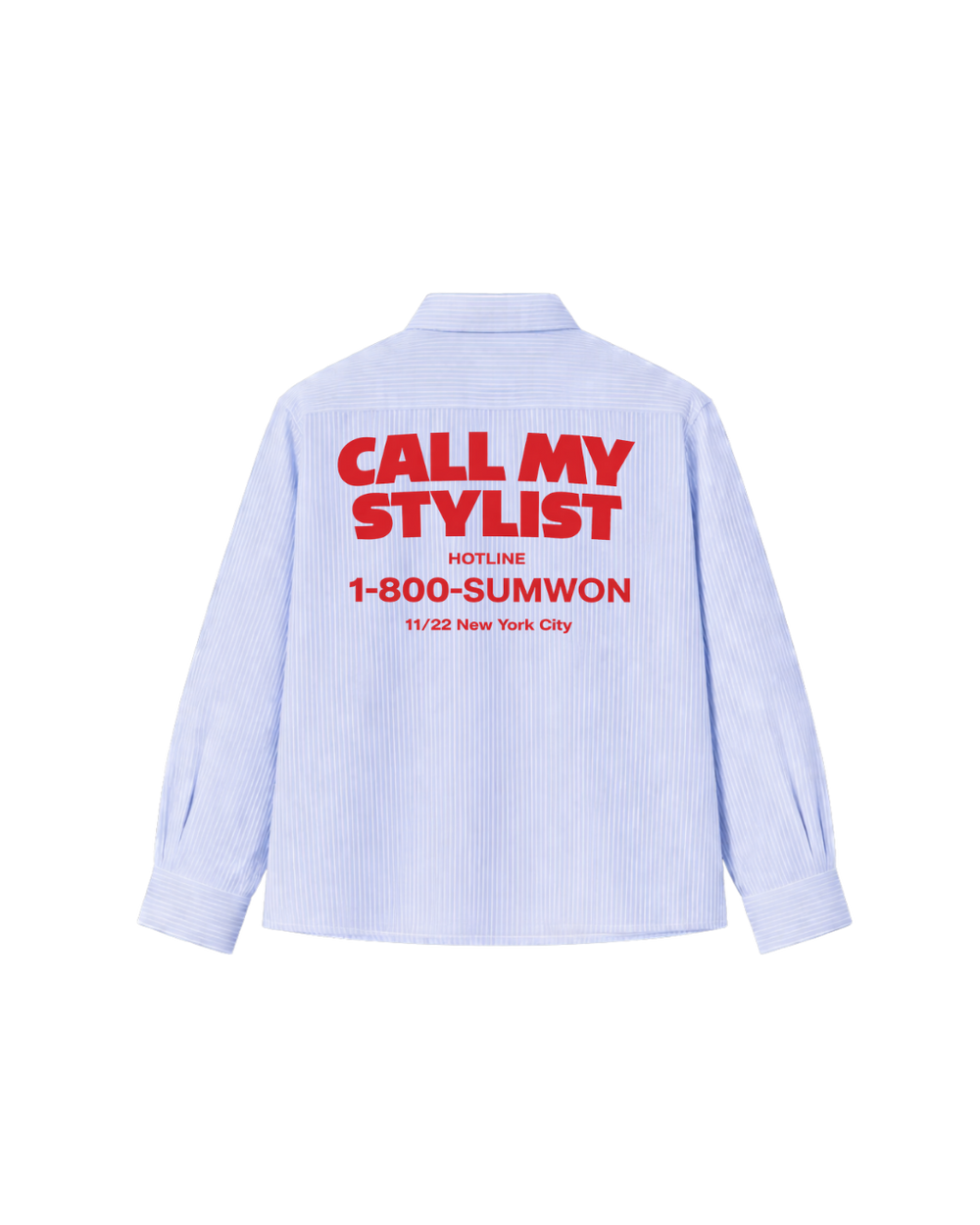 HASHWAY CALL MY STYLISH STRIPED SHIRT - BLUE