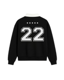 HASHWAY CLUB 22 POLO SWEATSHIRT - BLACK