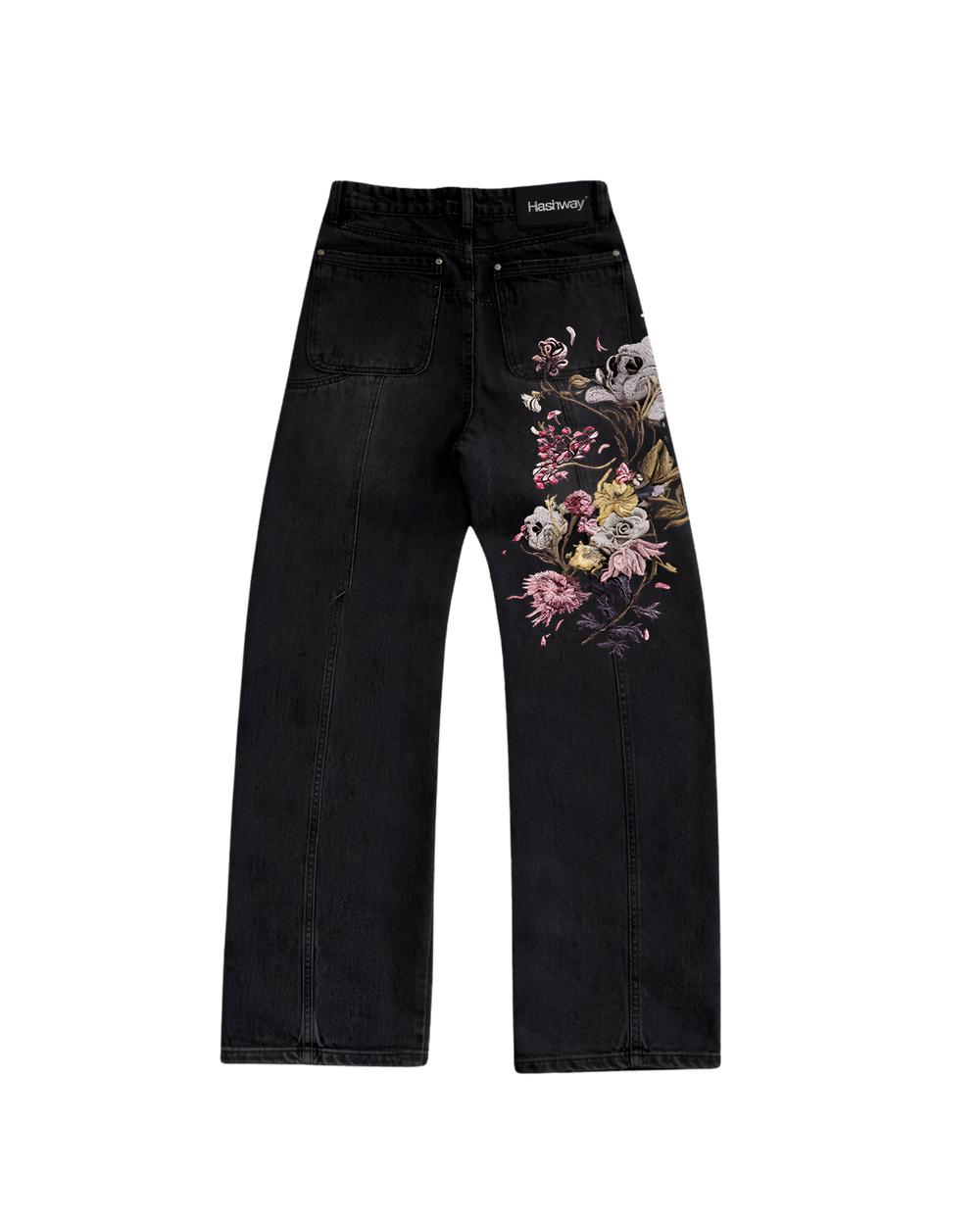 HASHWAY EMBROIDERED BLOOM DENIMS - LIMITED EDITION