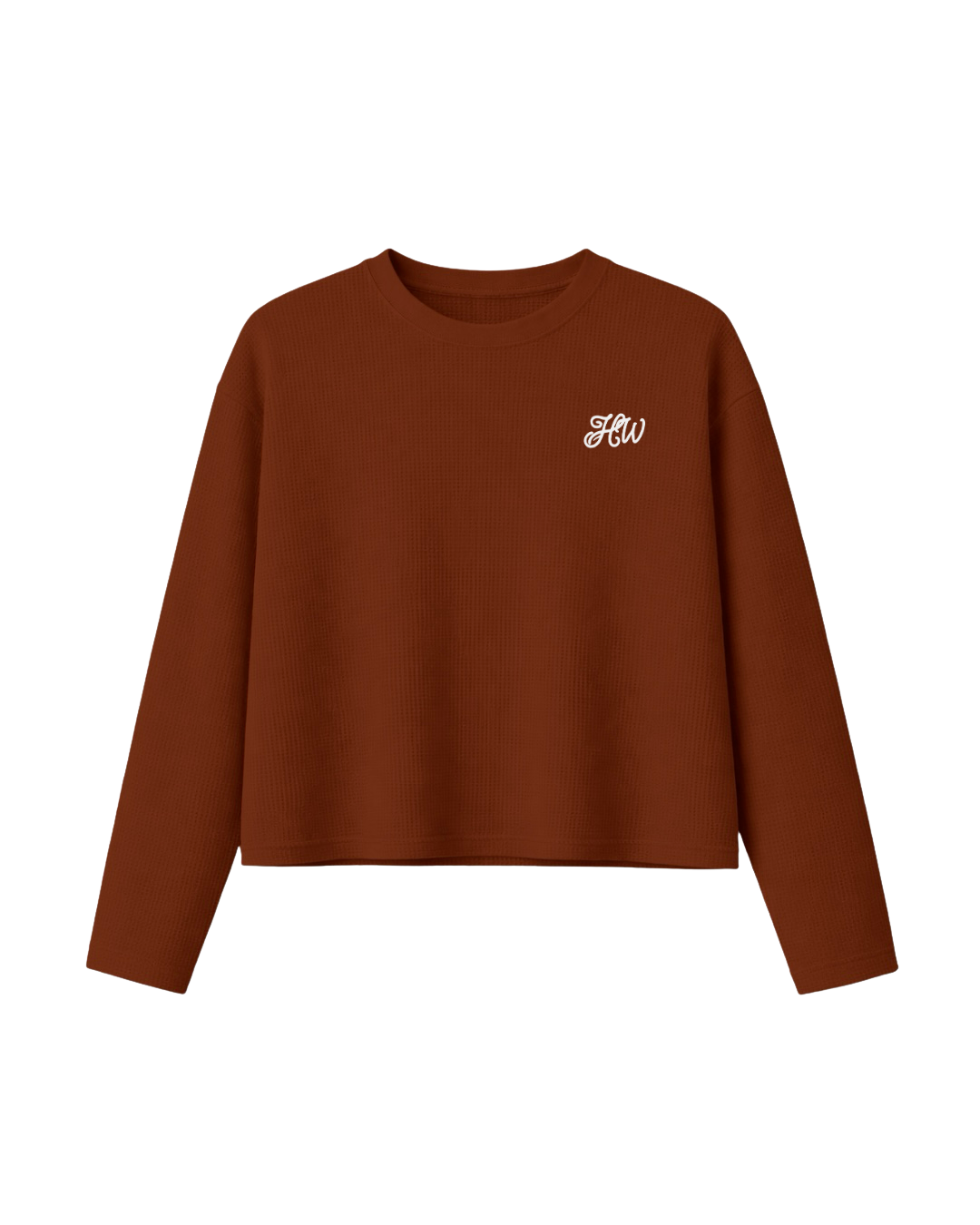 HASHWAY CLASSIC WAFFLE T-SHIRT - BROWN