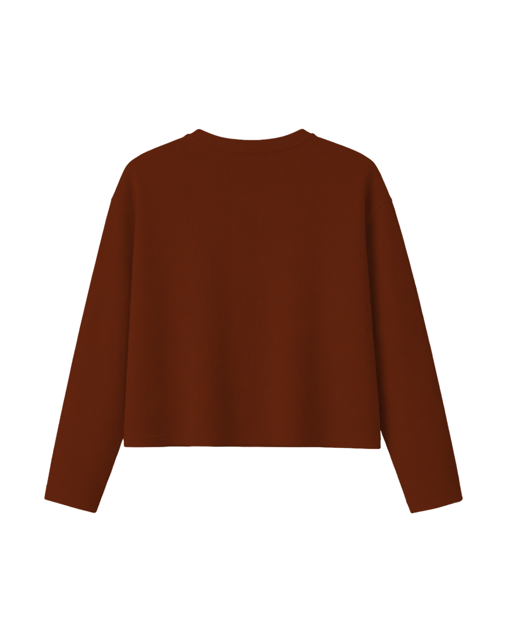 HASHWAY CLASSIC WAFFLE T-SHIRT - BROWN