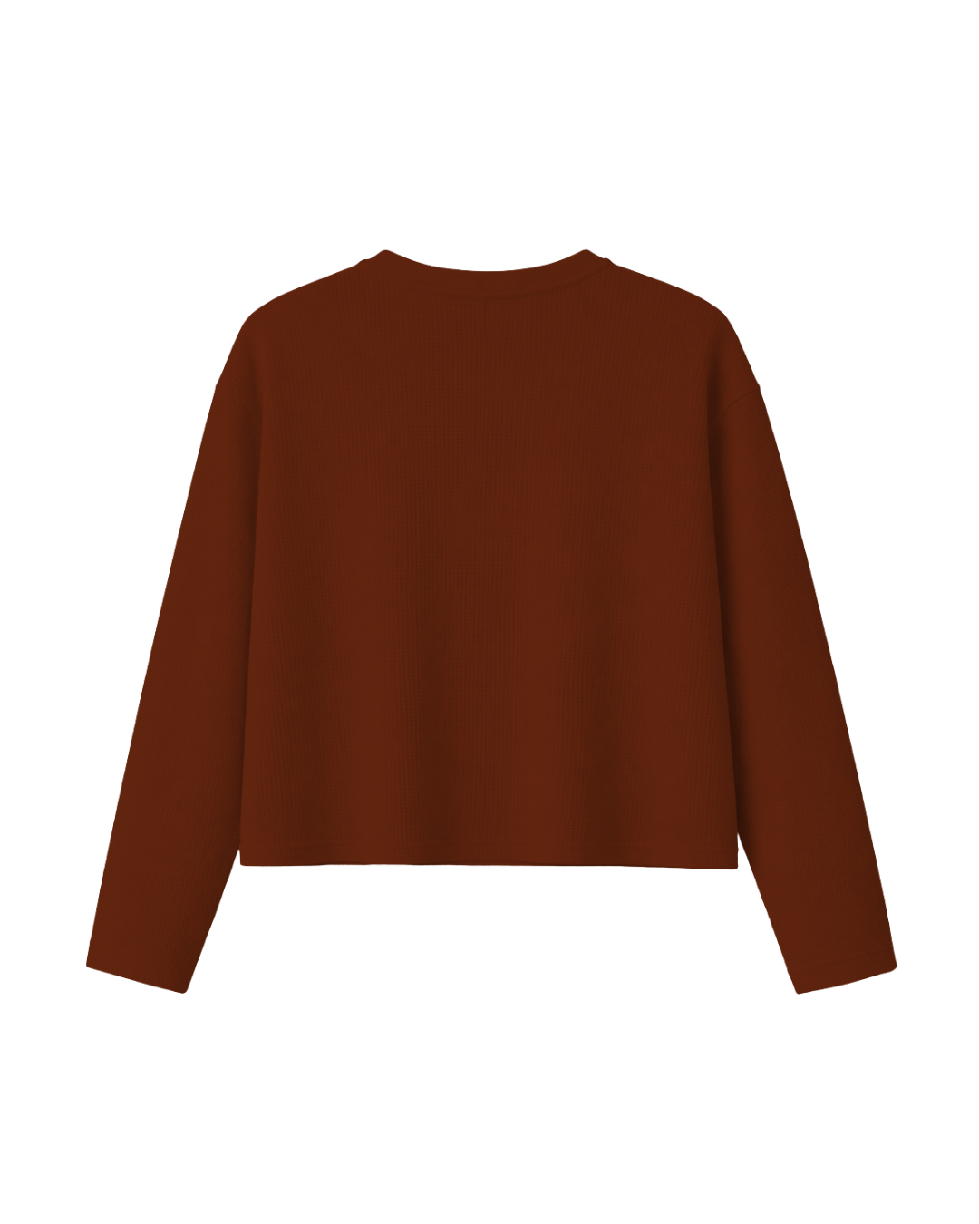 HASHWAY CLASSIC WAFFLE T-SHIRT - BROWN