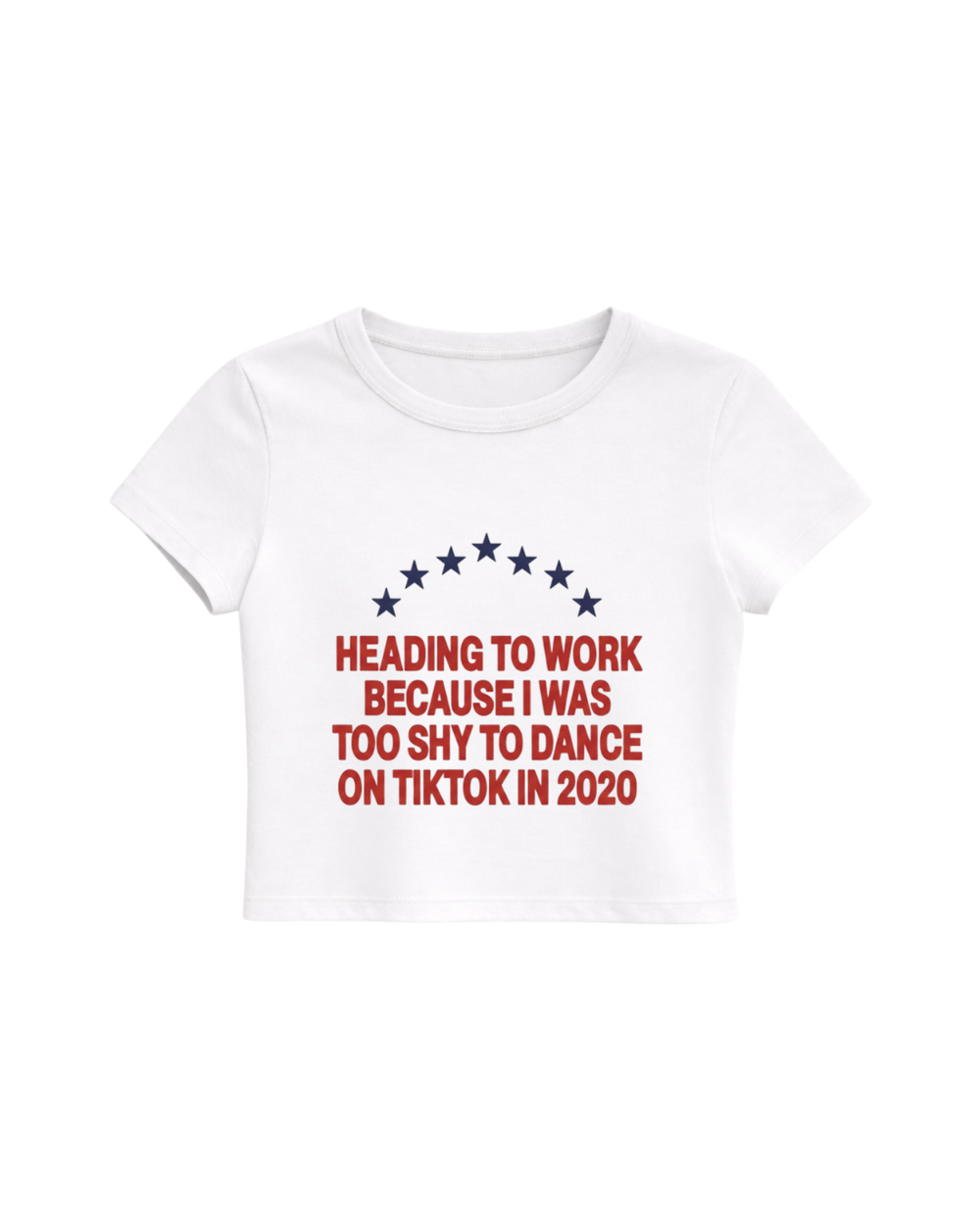 9-5 BABY TEE- WHITE