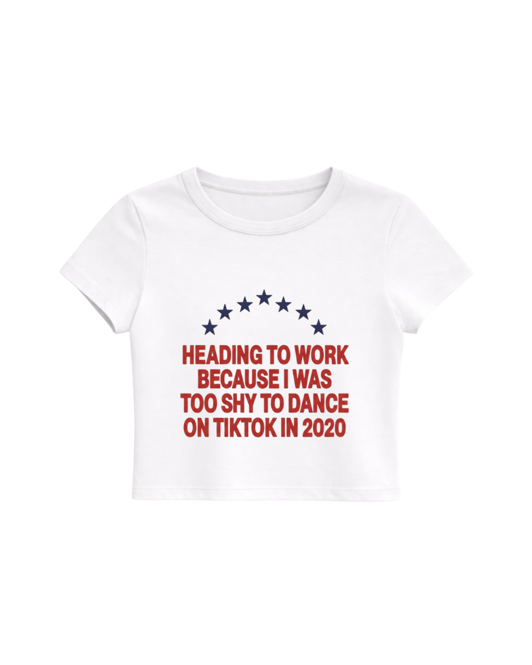 9-5 BABY TEE- WHITE