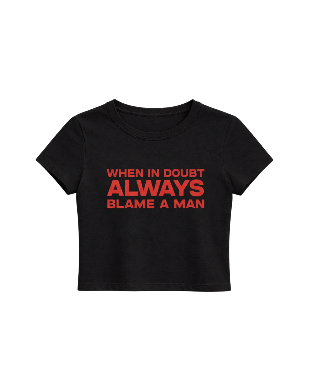 BLAME GAME BABY TEE - BLACK