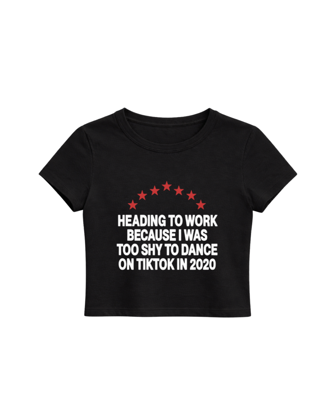 9-5 BABY TEE - BLACK