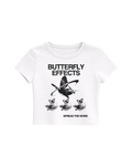 BUTTERFLY EFFECTS BABY TEE - WHITE
