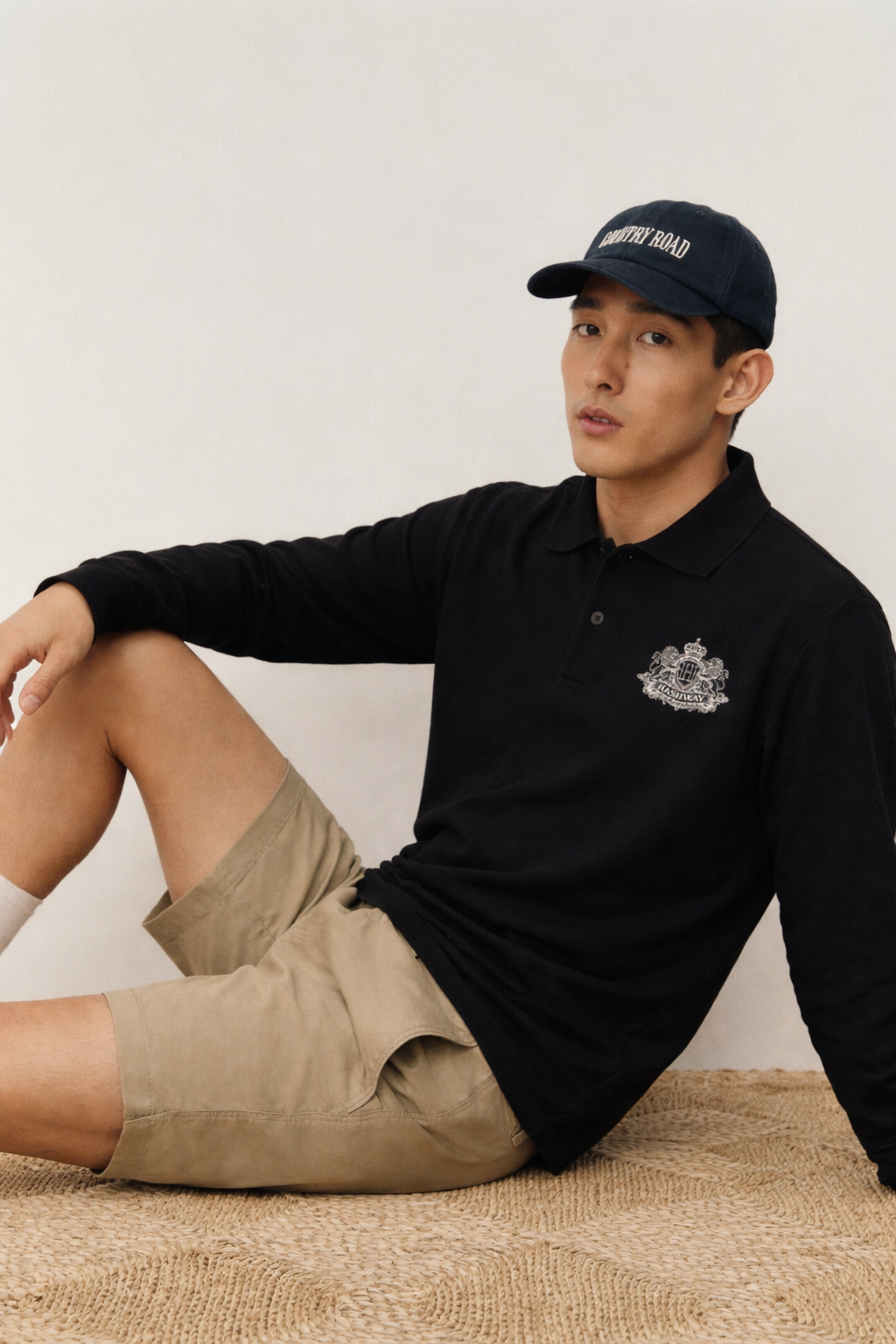 HASHWAY SUMMER CLUB POLO T-SHIRT - BLACK