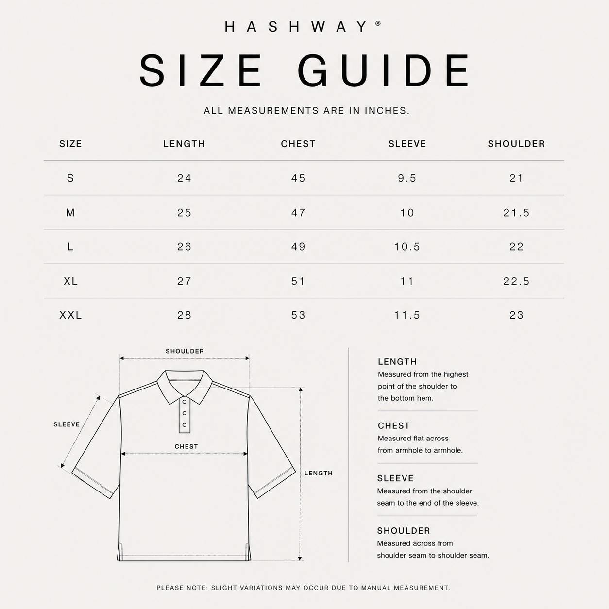 HASHWAY CLASSIC POLO WAFFLE T-SHIRT