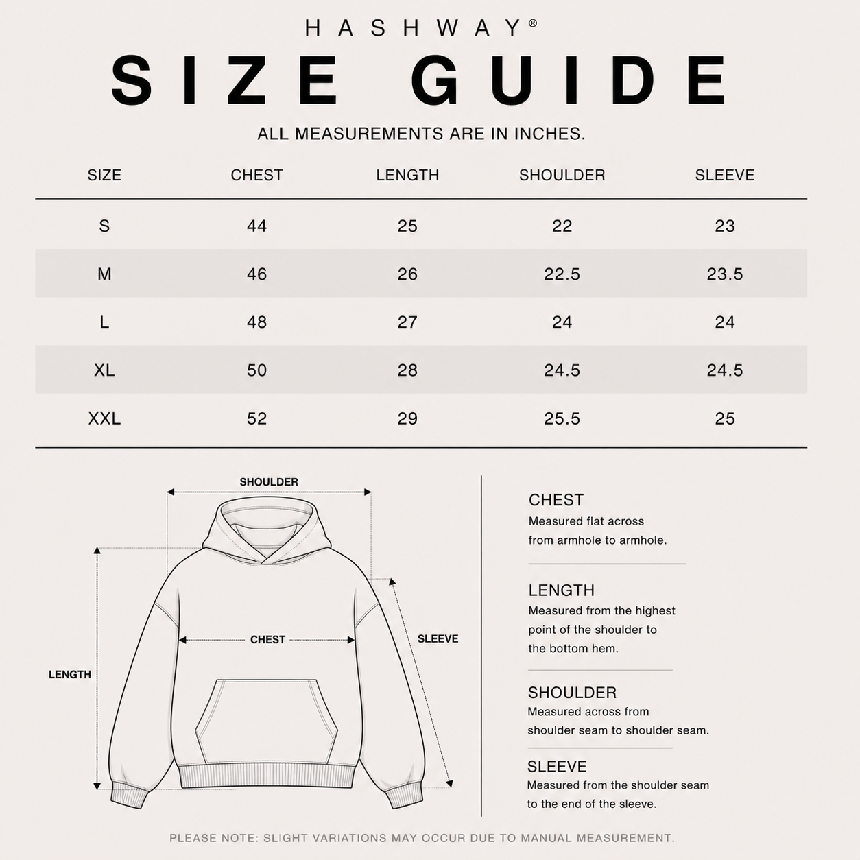 HASHWAY NO DAYS OFF HOODIE - WHITE