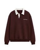 HASHWAY CLASSIC POLO SWEATSHIRT - WINE