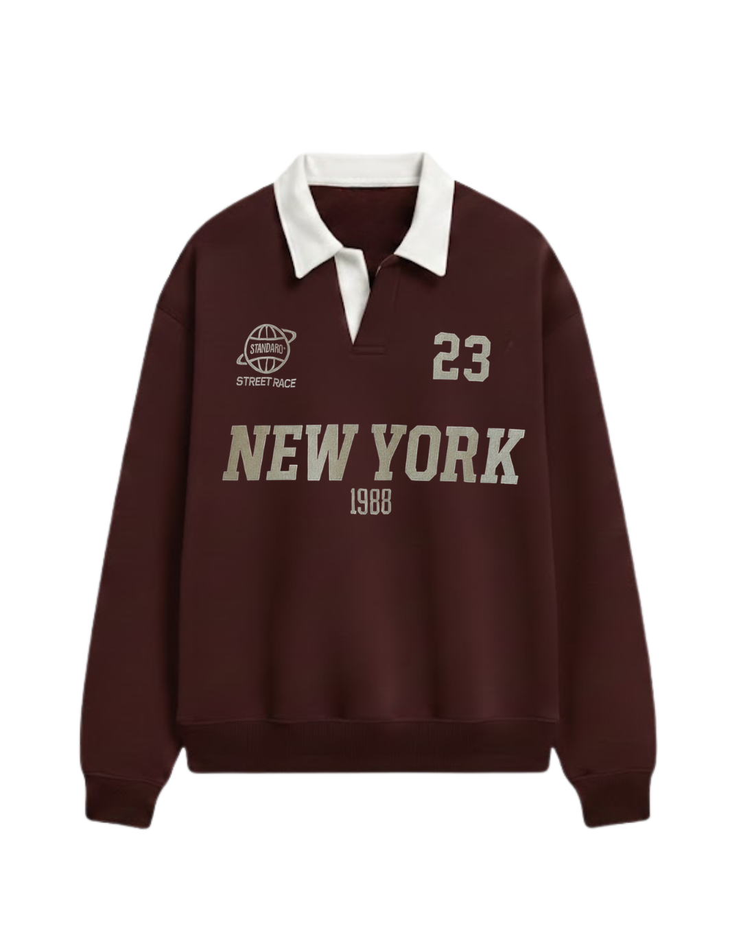 NEW YORK POLO SWEATSHIRT - WINE