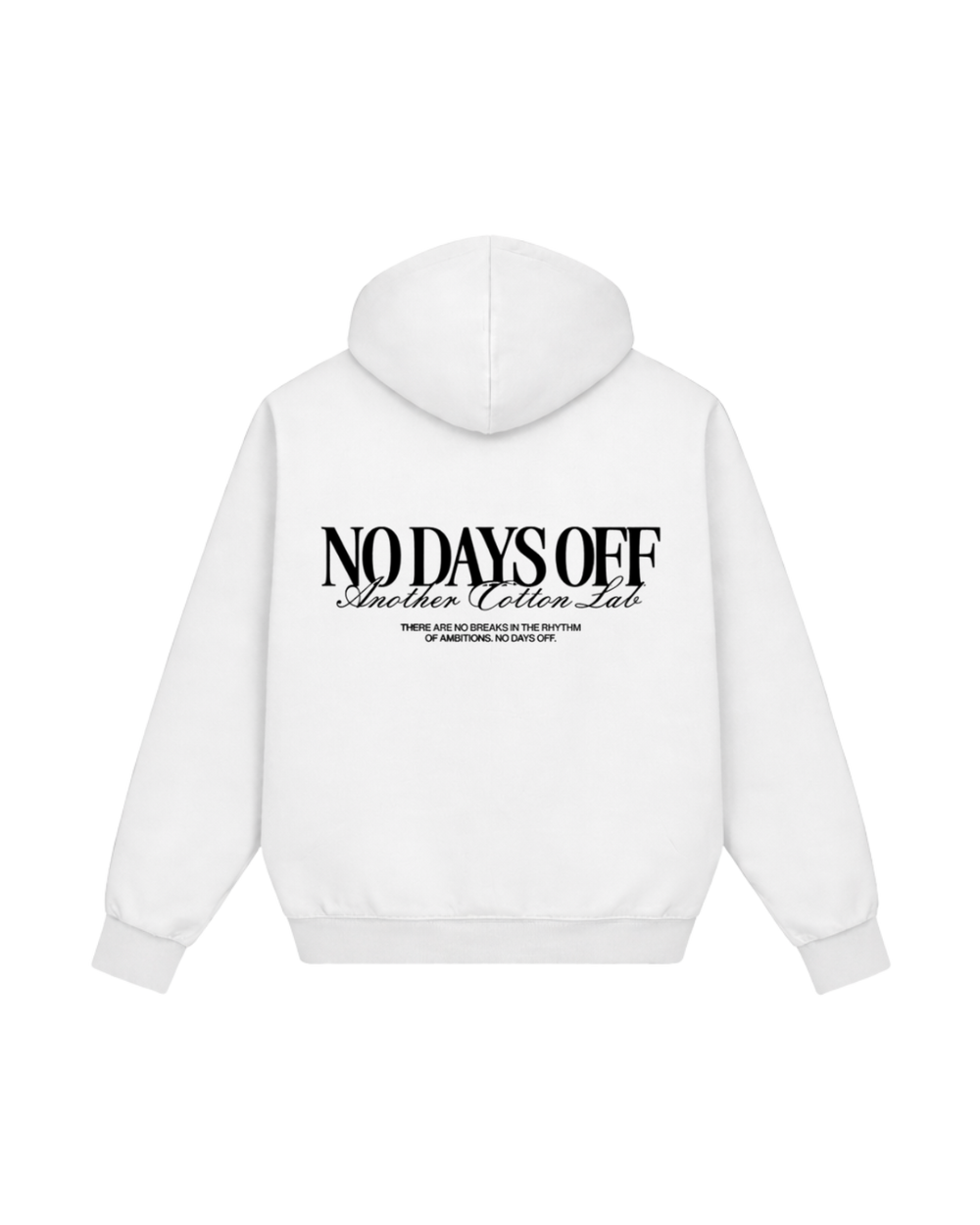 HASHWAY NO DAYS OFF HOODIE - WHITE