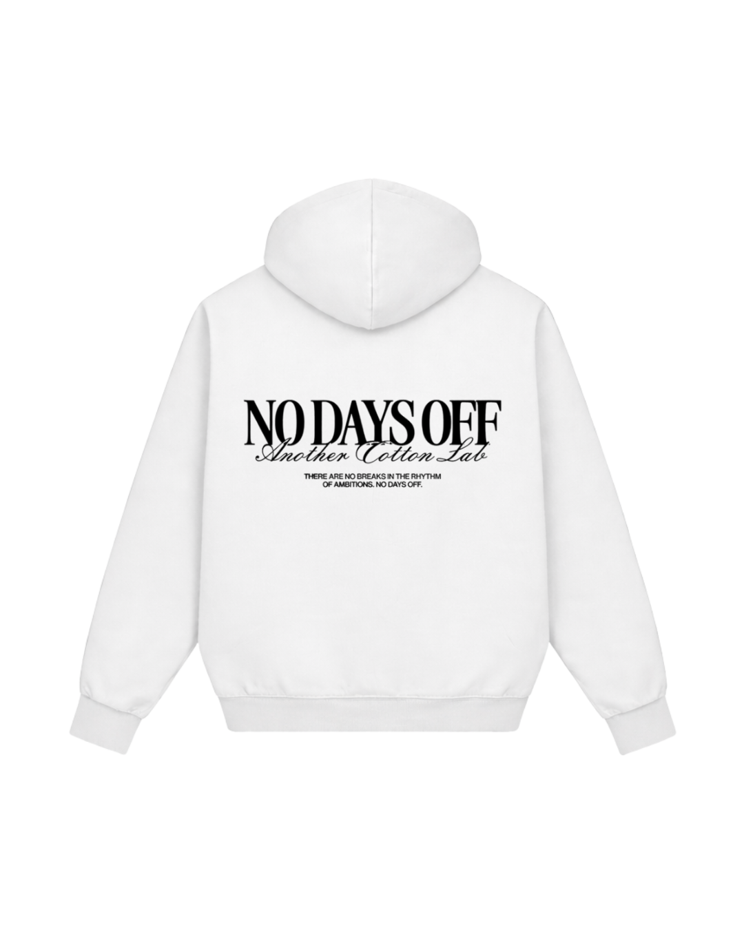 HASHWAY NO DAYS OFF HOODIE - WHITE