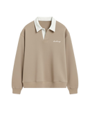 HASHWAY CLASSIC POLO SWEATSHIRT - BEIGE