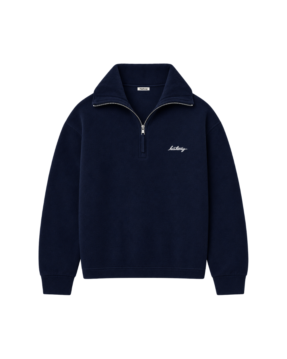 Hashway Old Money Quarter Zipper – Navy – front view