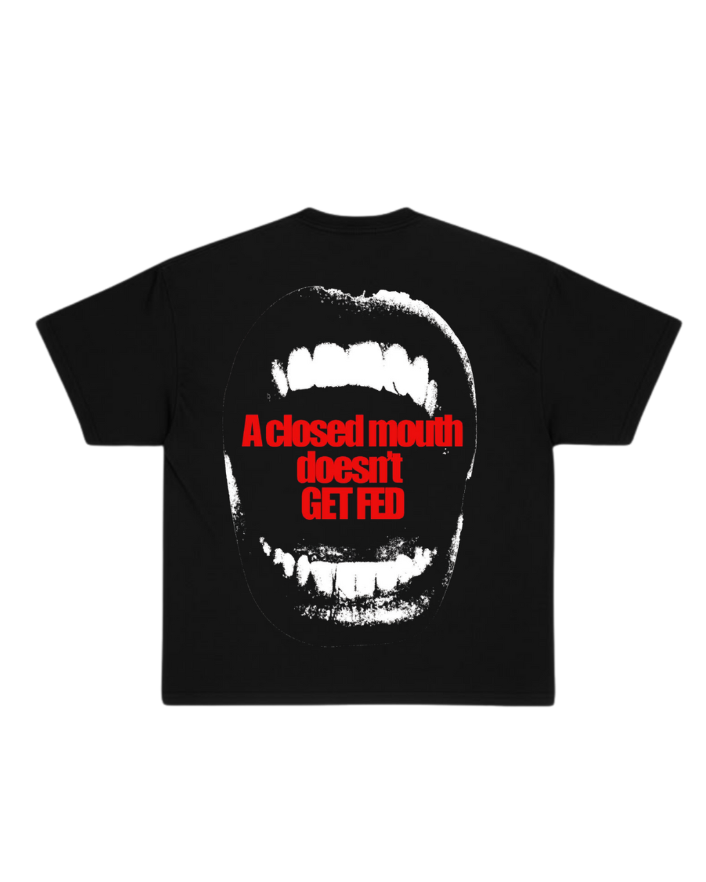 CLOSED MOUTH HUSTLE T-SHIRT