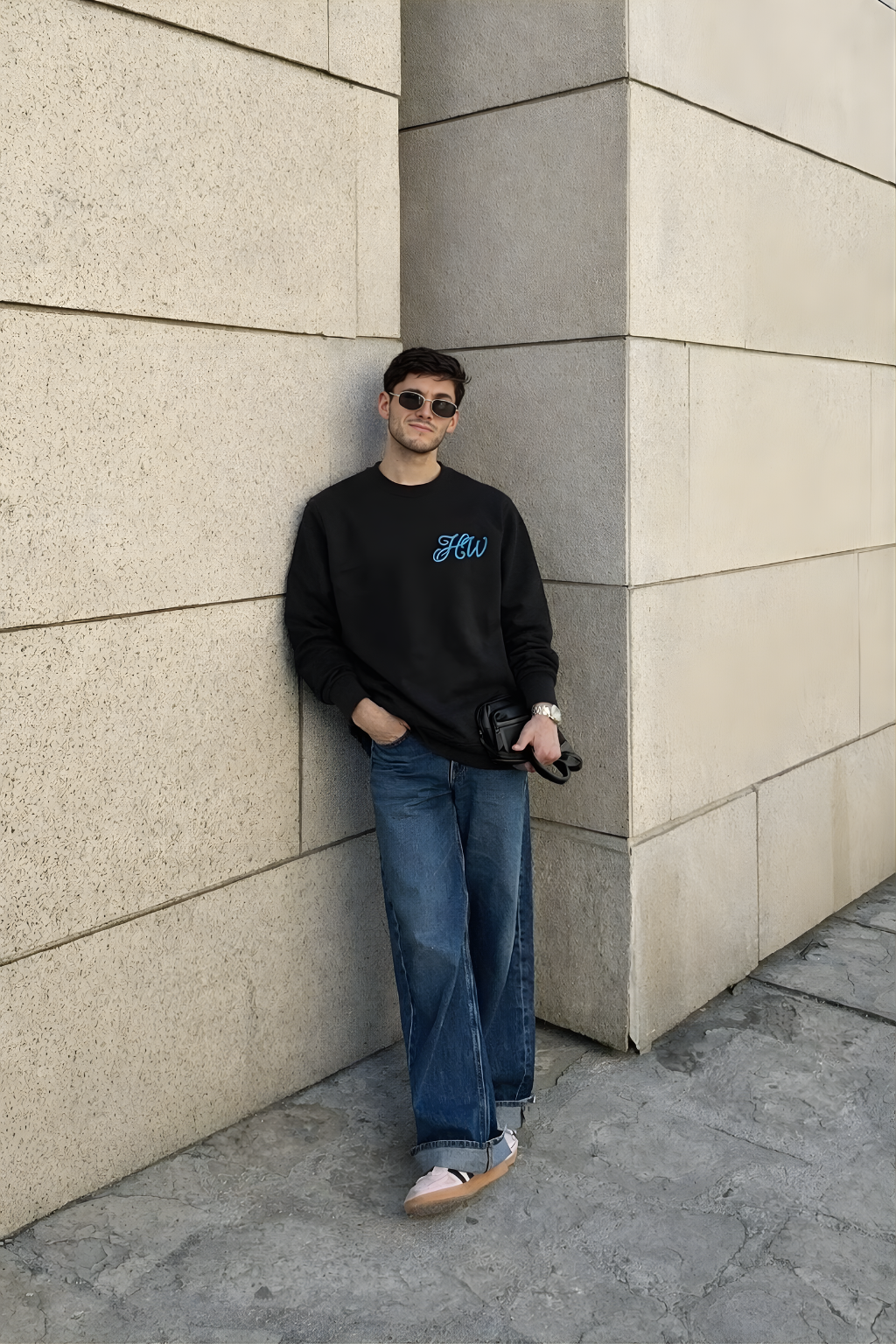 HASHWAY CLASSIC WAFFLE T-SHIRT BLACK