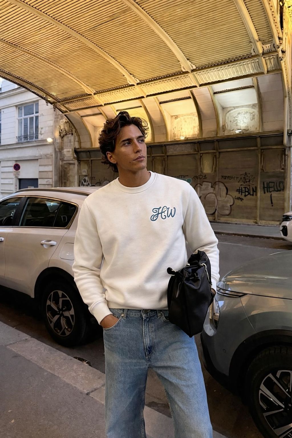 HASHWAY CLASSIC WAFFLE T-SHIRT OFF-WHITE