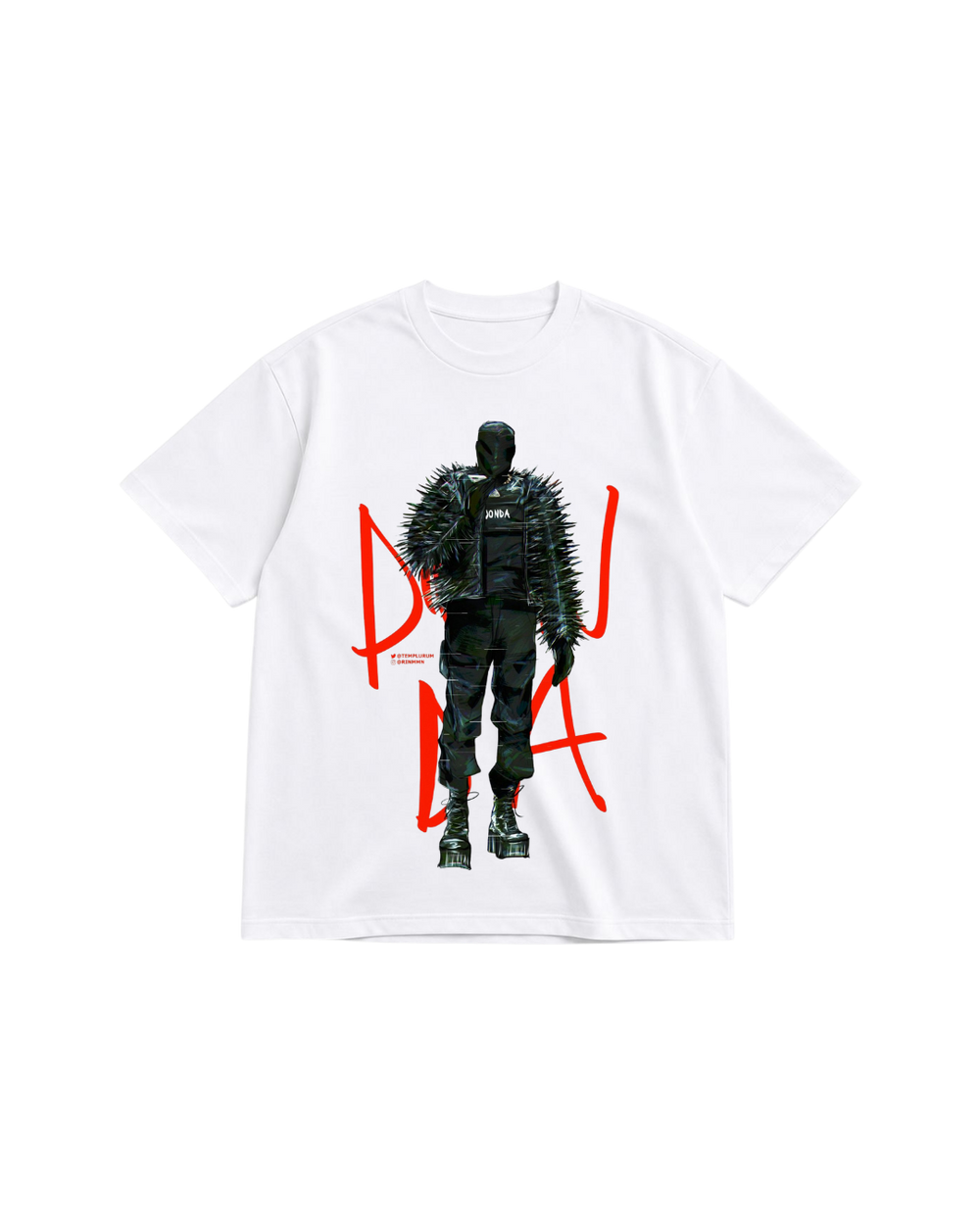 KANYE WEST RED DONDA OVERSIZED TEE