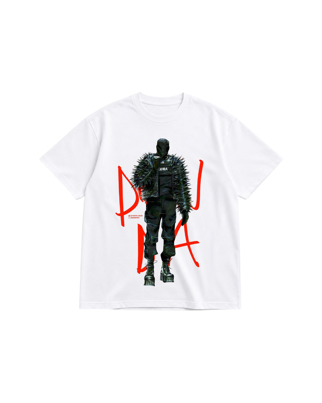 KANYE WEST RED DONDA OVERSIZED TEE